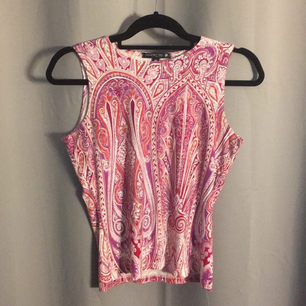 Vintage Floral Pattern Tank Top